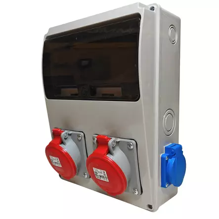 Cetinkaya Pano Pistorasiakotelo 2x16A schuko + 2x16A voimapistorasia 230x300x115mm - Pinta-asennus rasiat ja kytkimet - 0020680 - 2