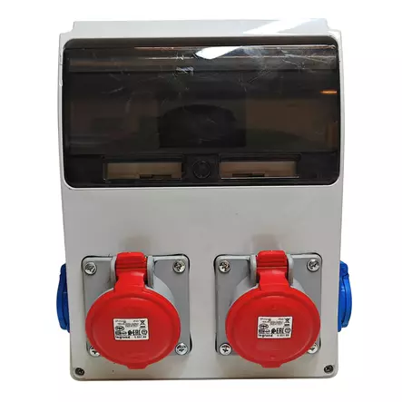 Cetinkaya Pano Pistorasiakotelo 2x16A schuko + 2x16A voimapistorasia 230x300x115mm - Pinta-asennus rasiat ja kytkimet - 0020680 - 1