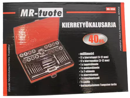 Kierretyökalusarja 40-os. - Kierretyökalusarjat - 0012950 - 2