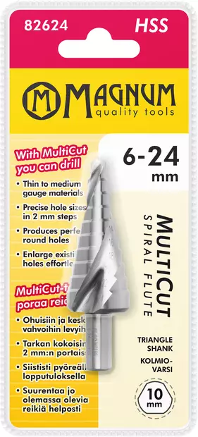 Magnum Levyporanterä MultiCut 6-24mm - Kartio- askelporanterät - 0001350 - 1
