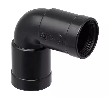 Muhvikulma 32mm 90ast jyrkkä musta - 32mm viemäriosat - 0018200 - 2