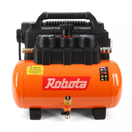 Robota Akkukompressori 6L DC-K618V 0,55Hp hiljainen - Muut akkutyökalut - 0021750 - 2