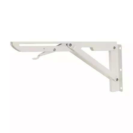 Taitettava seinäkannatin 300mm Valkoinen - Metalliset hyllynkannattimet - 0020280 - 1
