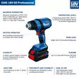 Bosch Akkukuumailmapuhallin GHG 18V-50 Runko - Muut akkutyökalut - 0000550 - 3