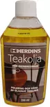 Herdins Teak Oil sisäkäyttöön 250ml - Puuöljyt ja puunsuoja-aineet - 0015440 - 1