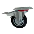 Kalustepyörä kääntyvä 100mm jarrulla - Kalustepyörät - 0018380 - 1