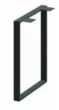 Metallinen pöydänjalka neliö 720x550mm musta 1kpl - Kalustejalat - 0014850 - 1
