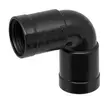 Muhvikulma 32mm 90ast jyrkkä musta - 32mm viemäriosat - 0018200 - 3