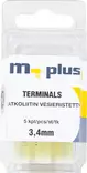 M+ vesieristetty jatkoliitin 3,4mm keltainen 5kpl - Johdot ja asennustarvikkeet - 0008290 - 1