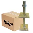 Säätöjalka ZN M20x150mm, 150x80x80x5mm, 10kpl (LTK) - Ruuvipaalut ja teräsjalat - 0022050 - 1