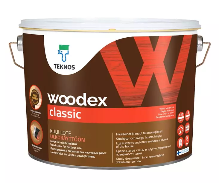Teknos Kuullote Puunsuoja Woodex Classic Väritön 9L - Puuöljyt ja puunsuoja-aineet - 0019910 - 1