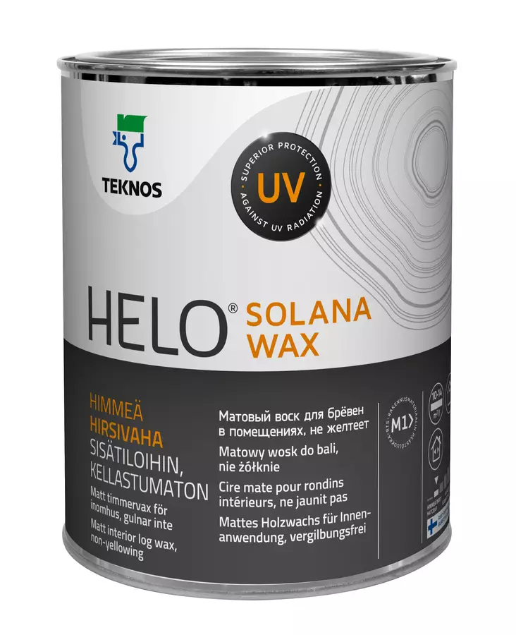 Teknos Hirsivaha Helo Solana Wax Väritön 0,9L - Lakat - 0019980 - 1