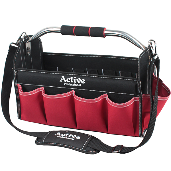 Active Avoin työkalulaukku, kaareva metallikahva - Työkalulaukut  - 0011430 - 1