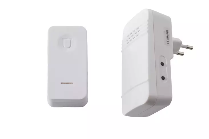 Airam Langaton ovikello MADRID Plug-In 230V+KINETIC painike, 32 ääntä - Palovaroittimet ja muut varoittimet - 0003960 - 1