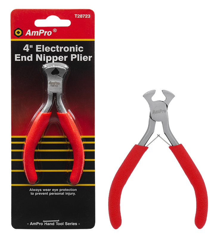 Ampro elektroniikka päätyleikkurit 100mm - Johtopihdit, sähkömiehen pihdit - 0005790 - 1