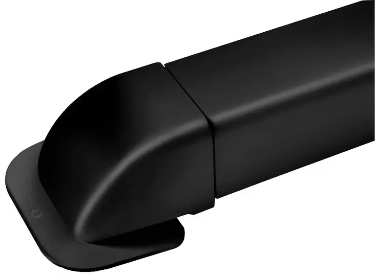 Asennuskanavan kulmaläpivienti 80x60 musta - Johtokourut ja suojaputket - 0021310 - 1