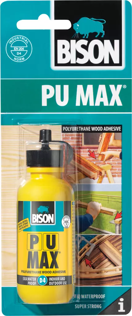 Bison PU-Max PU Puuliima D4 75 g (ip-pkt) - Yleisliimat - 0008760 - 1
