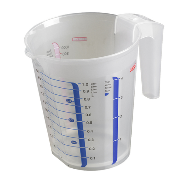 Curver mittakannu 1,0L - Kaatokannut ja mitta-astiat - 0011400 - 1