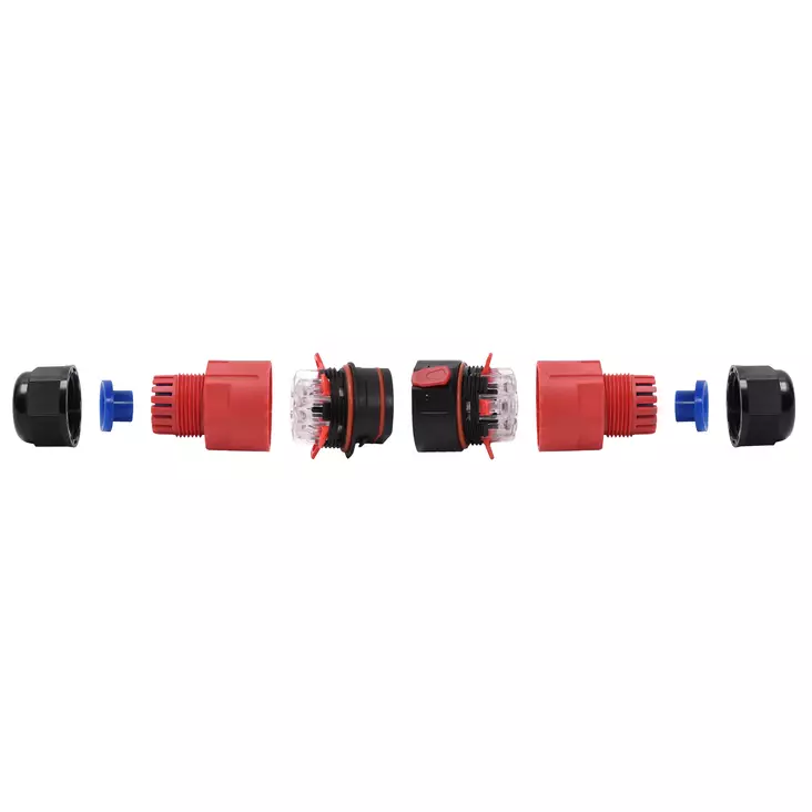 Finbullet ruuviton jatkoliitin 5-napainen - Liittimet ja tarvikkeet - 0009320 - 1