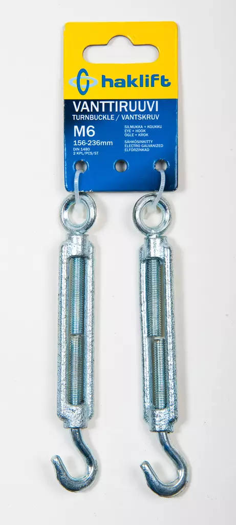 Haklift vanttiruuvi M6 2kpl - Vaijerit ja vaijeritarvikkeet - 0003350 - 1