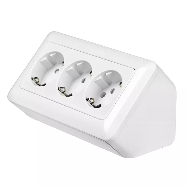 Harju pintapistorasia 3-os kulma - Pinta-asennus rasiat ja kytkimet - 0020870 - 1