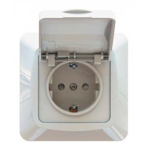 Harju uppopistorasia 1-os IP44 - Uppo-asennus rasiat ja kytkimet - 0009920 - 1