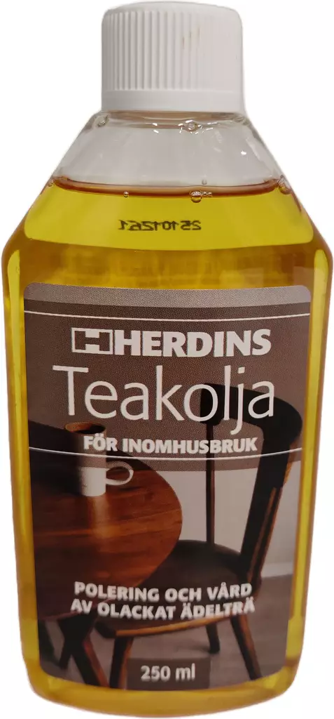 Herdins Teak Oil sisäkäyttöön 250ml - Puuöljyt ja puunsuoja-aineet - 0015440 - 1