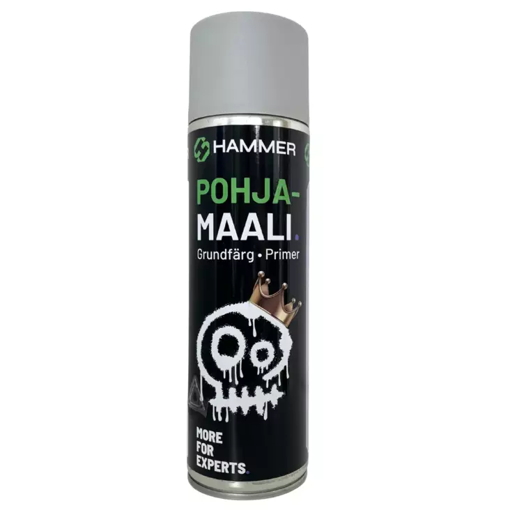 HS Hammer Spraymaali harmaa pohjamaali 500ml - Spraymaalit - 0019740 - 1