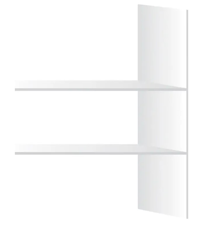 Hyllylevy melamiini valkoinen 57cm x 207cm - Melamiini hyllylevyt - 0009820 - 1