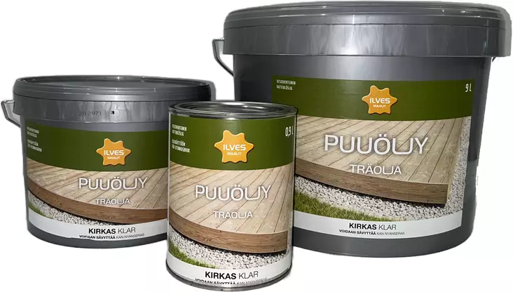 Ilves Puuöljy V kirkas 0,9L - Puuöljyt ja puunsuoja-aineet - 0007280 - 1