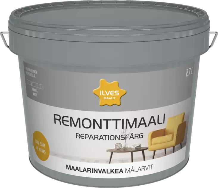 Ilves Remonttimaali maalarinvalkea 2,7L - Sisämaalit - 0007300 - 1