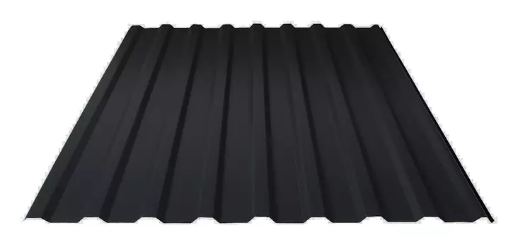 Kattopelti Suoraprof. 1100x2000mm RR33 musta - Kattopellit - 0015530 - 1