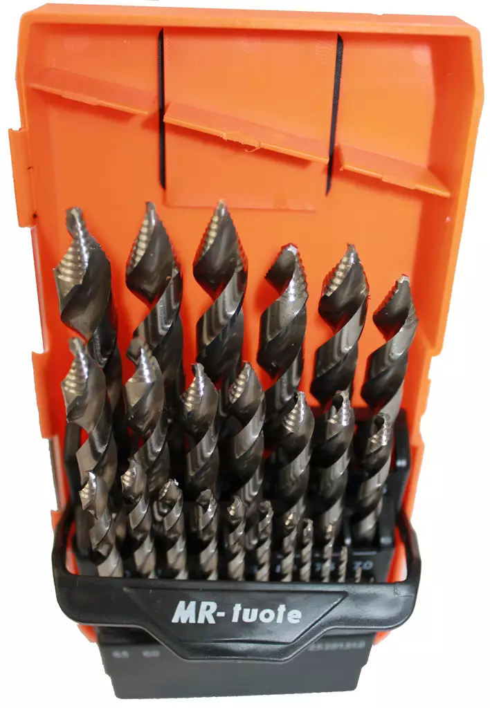 Kierukkaporanteräsarja 25-os. HSS M2, DIN 338 - Metalliporanterät - 0016870 - 1