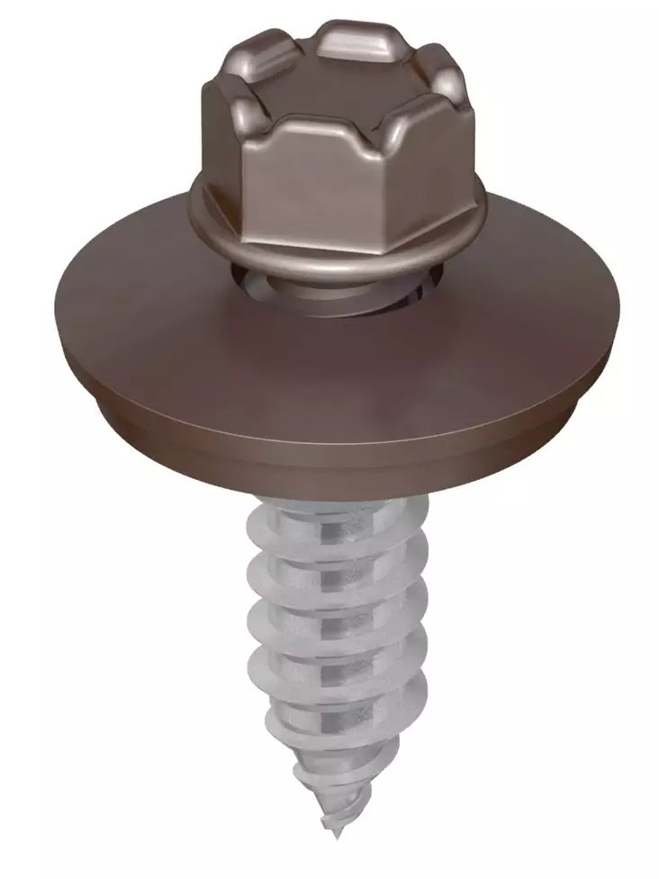 Kingi vaihtoruuvi 6,3 x 25, RR32 - Tumman ruskea, 150kpl - Kateruuvit - 0018440 - 1