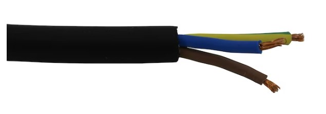 Kumikaapeli 3x2,5mm² S 1m H07RN-F - Kumikaapelit - 0013030 - 1