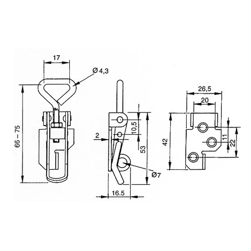 Lavalukko 66-75mm - Lavalukot  - 0008630 - 1