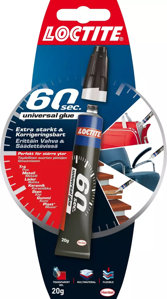 Loctite Yleisliima 60 sec 20 g - Yleisliimat - 0001500 - 1
