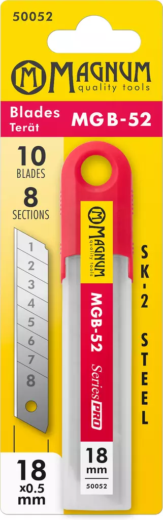 Magnum Katkoterät SeriesPro 10kpl MGB-52 18mm - Mattopuukon varaterät - 0000990 - 1