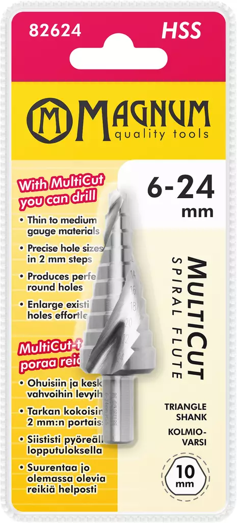 Magnum Levyporanterä MultiCut 6-24mm - Kartio- askelporanterät - 0001350 - 1