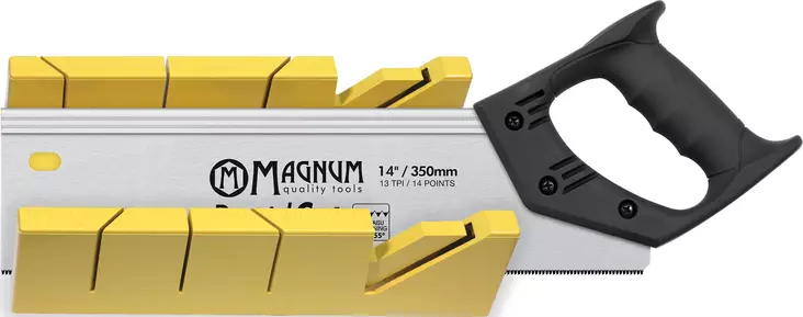 Magnum Selkäsaha 14" jiirilaatikkolla - Käsisahat - 0001140 - 1