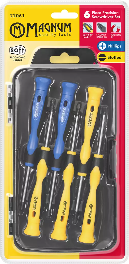 Magnum Tarkkuusruuvitalttasarja Ura/Ph 6-os. - Tarkkuusmeisselit ja -sarjat - 0001080 - 1