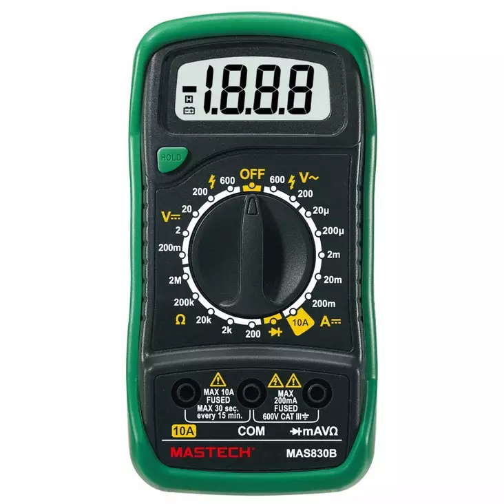 Mastech yleismittari dig. mas830b 600v - Yleismittarit ja virtakynät - 0009220 - 1