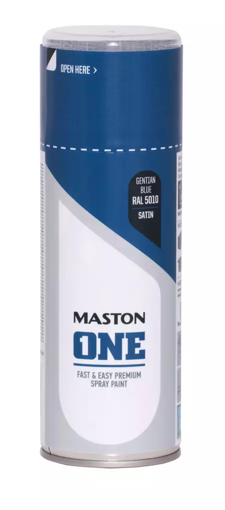 Maston spraymaali ONE - Satiini Gentiansininen RAL5010 400ml - Spraymaalit - 0000120 - 1