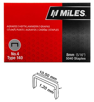 Miles Sinkilä 10mm (140) 5040kpl - Niitit nitojaan - 0016660 - 1
