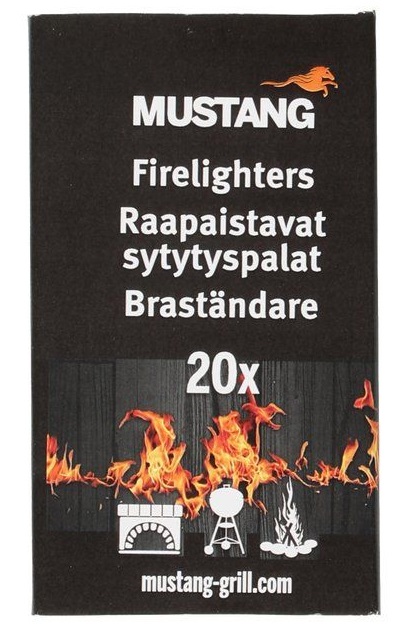 Mustang Raapaistava sytytyspala 20kpl - Grillaus - 0018290 - 1