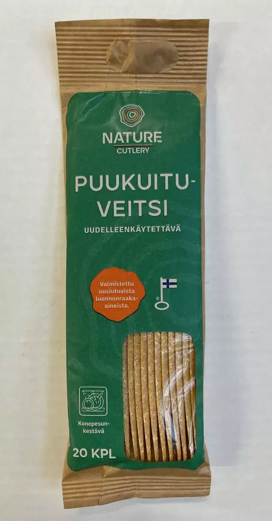 Natur Line Puukuituveitsi 20kpl/17cm - Kertakäyttöastiat - 0012340 - 1