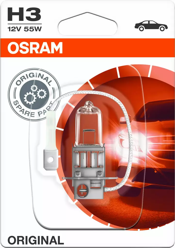 Osram Original 12V H3 polttimo 55W - Autopolttimot - 0008160 - 1