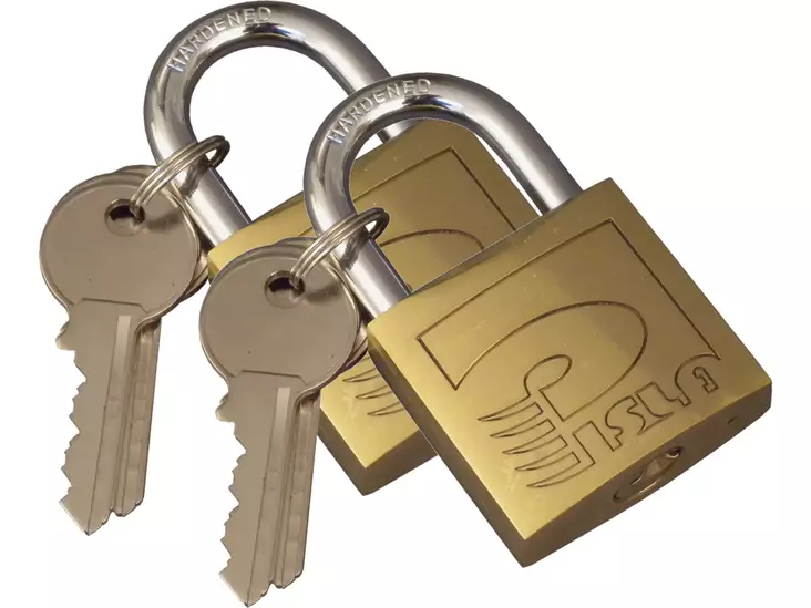 Pisla riippulukkosarja 40mm 2kpl messinki - Riippulukot - 0001930 - 1