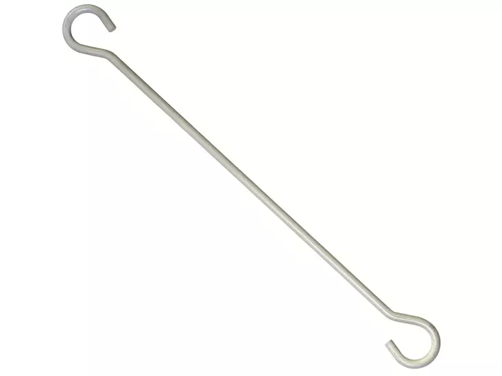 Pisla ripustuskoukku 30cm teräs valkoinen - Katto- ja kulmakoukut - 0002190 - 1