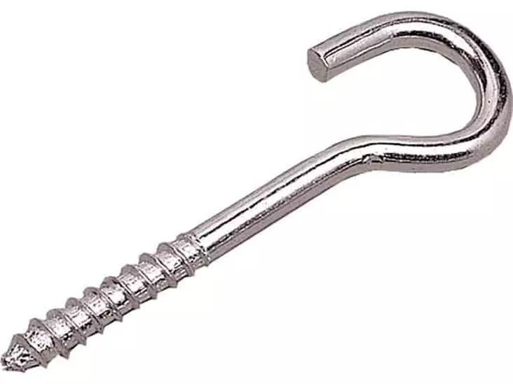 Pisla ripustuskoukku 6x100 2kpl sinkitty - Katto- ja kulmakoukut - 0002210 - 1